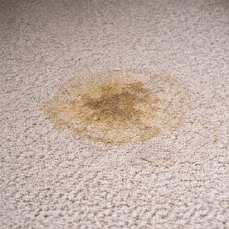 pet urine staining and trapped odor in a The Woodlands TX carpet before professional pet stain and odor removal