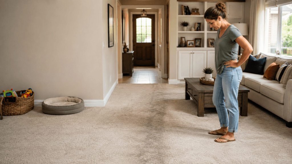 Signs that Katy carpets may begin looking dirty again soon after cleaning.